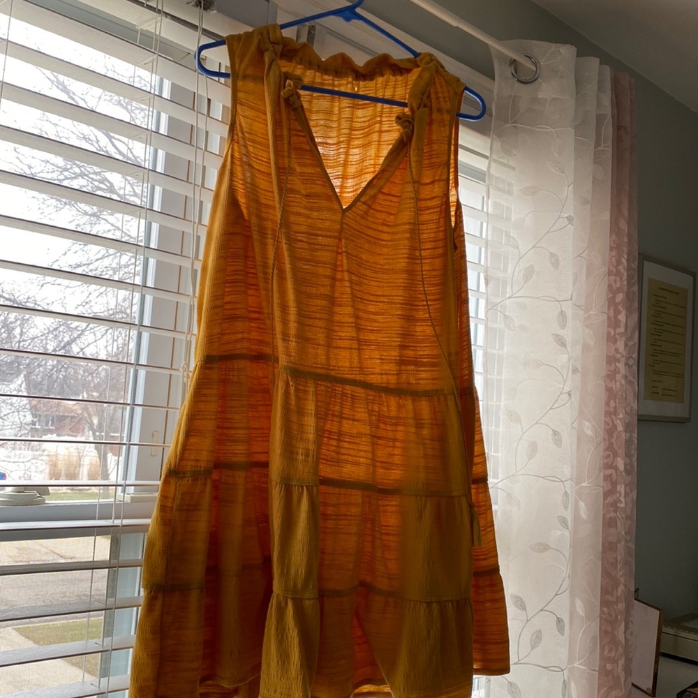 Gold baby doll dress